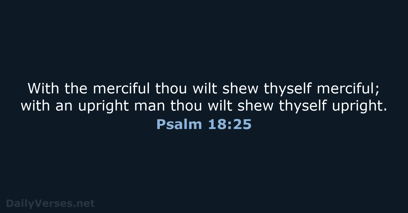 Psalm 18:25 - KJV