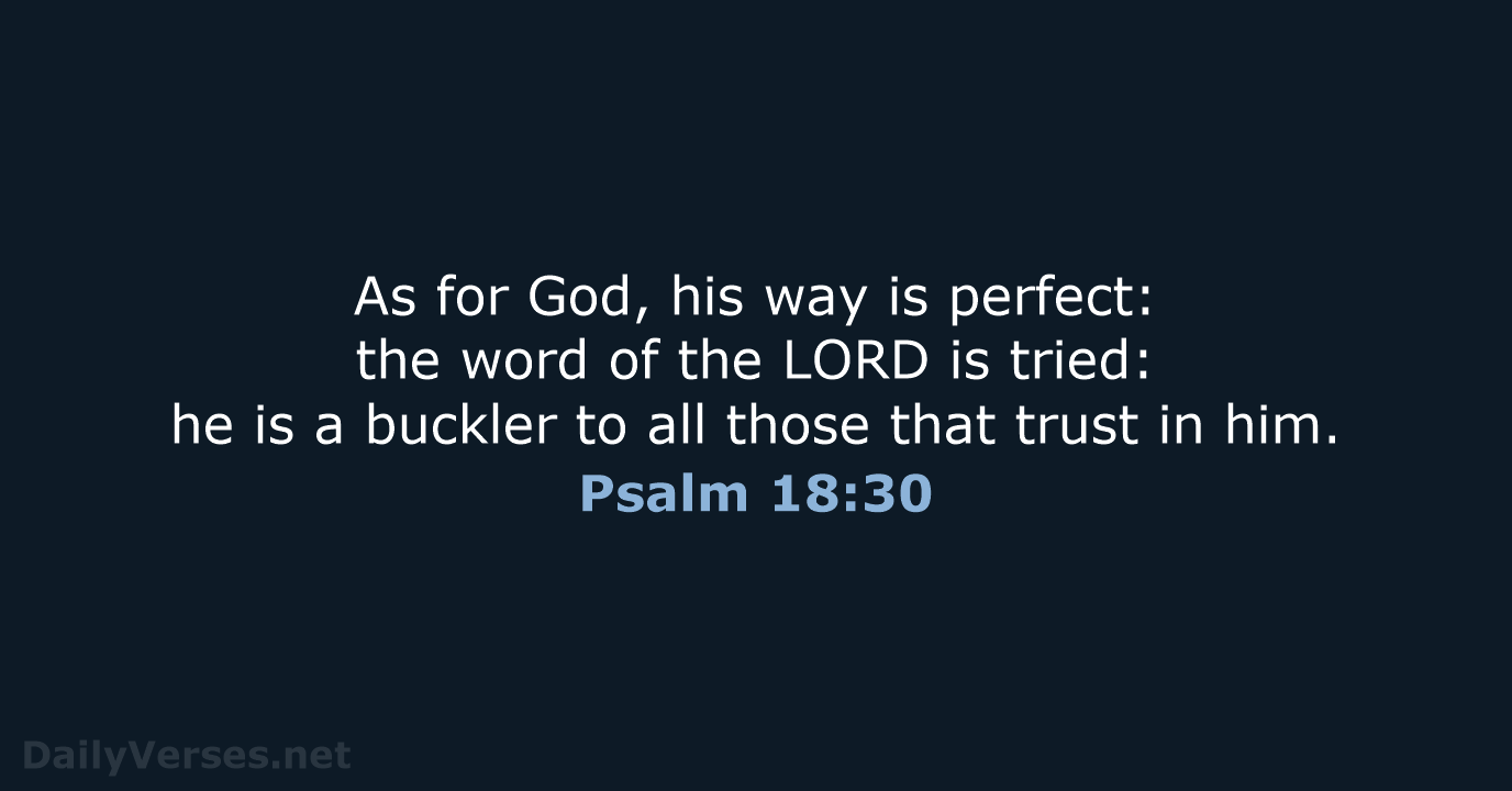 Psalm 18:30 - KJV