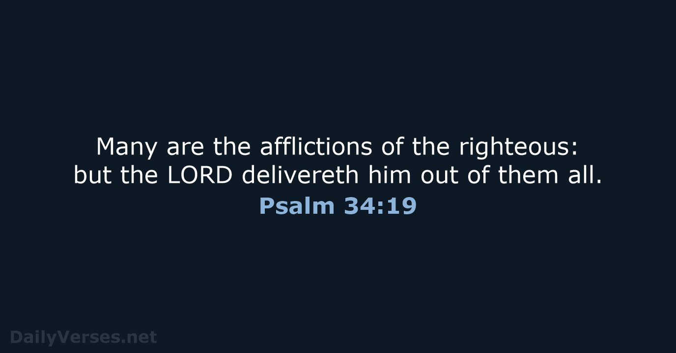 Psalm 34:19 - KJV