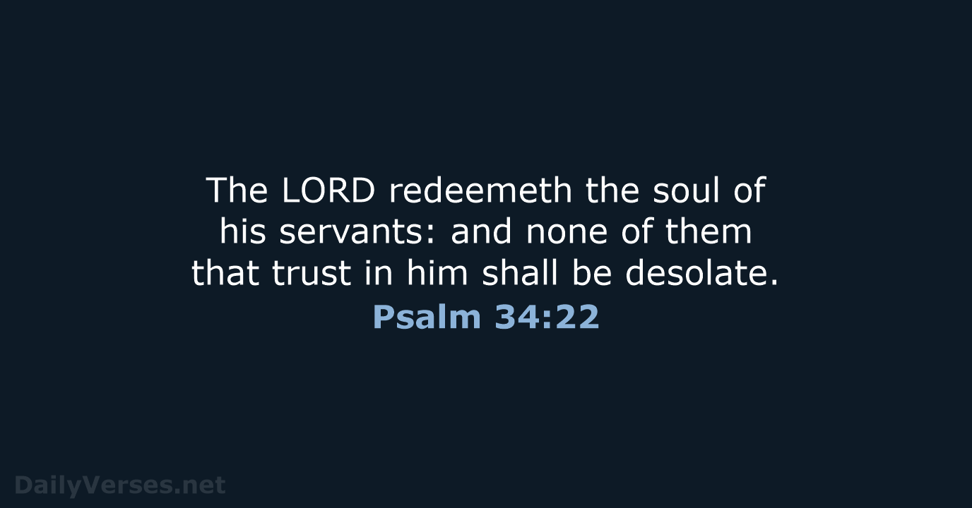 Psalm 34:22 - KJV