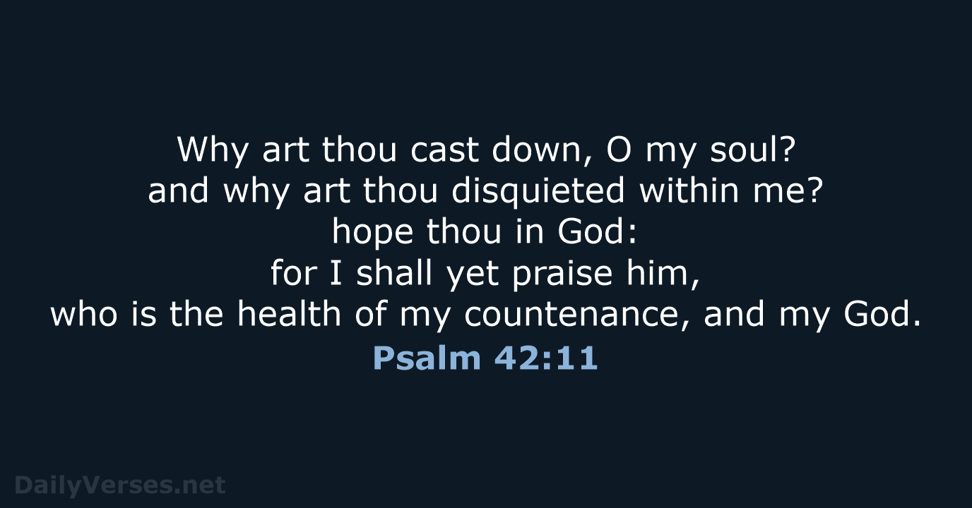 Psalm 42:11 - KJV