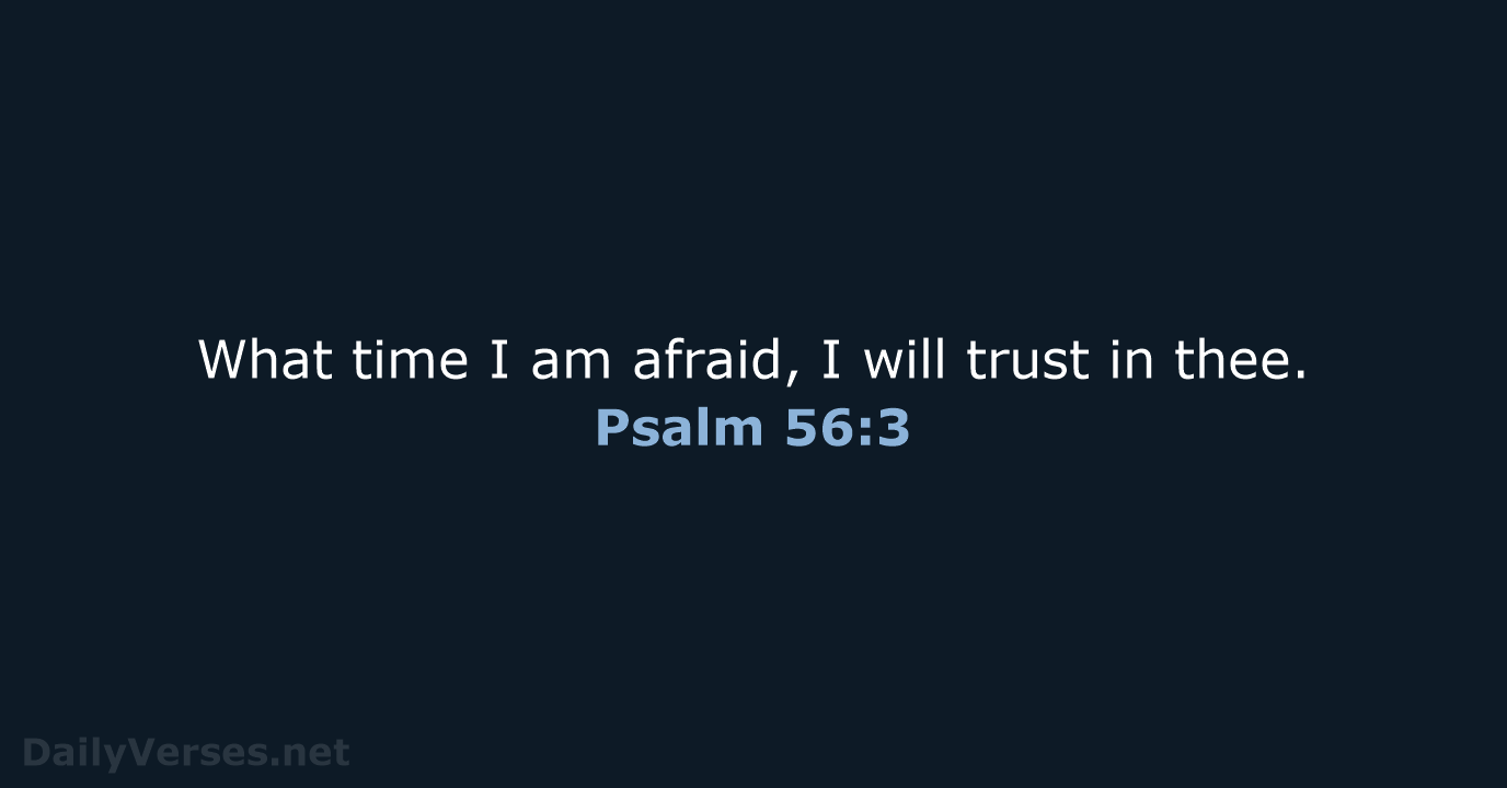 Psalm 56:3 - KJV