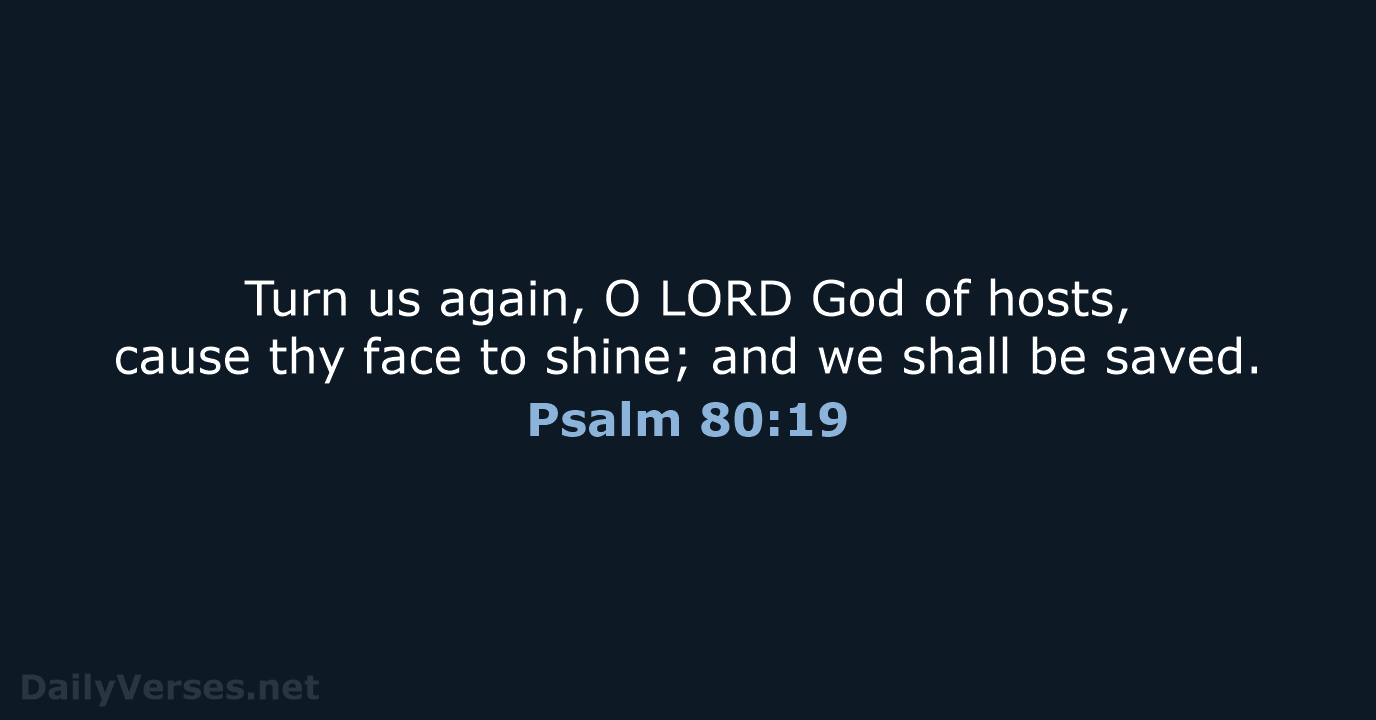 Psalm 80:19 - KJV
