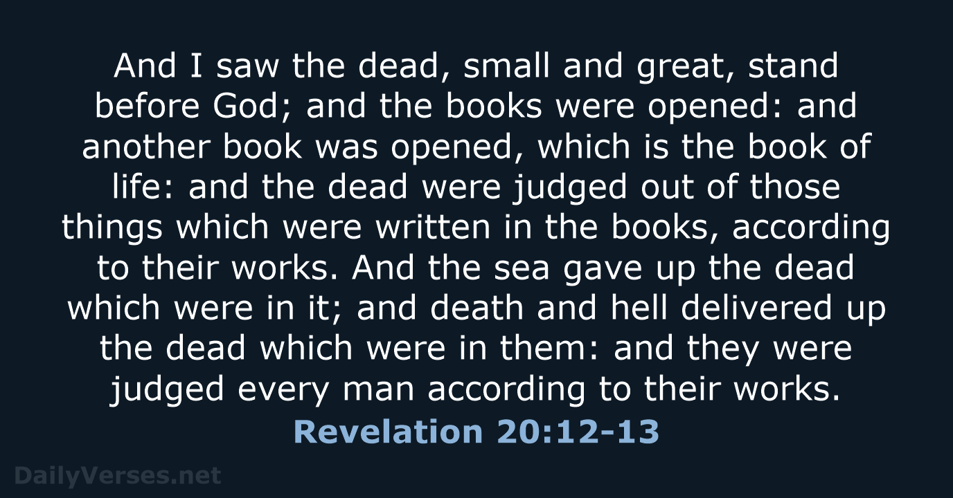 revelation 20 13 14 kjv