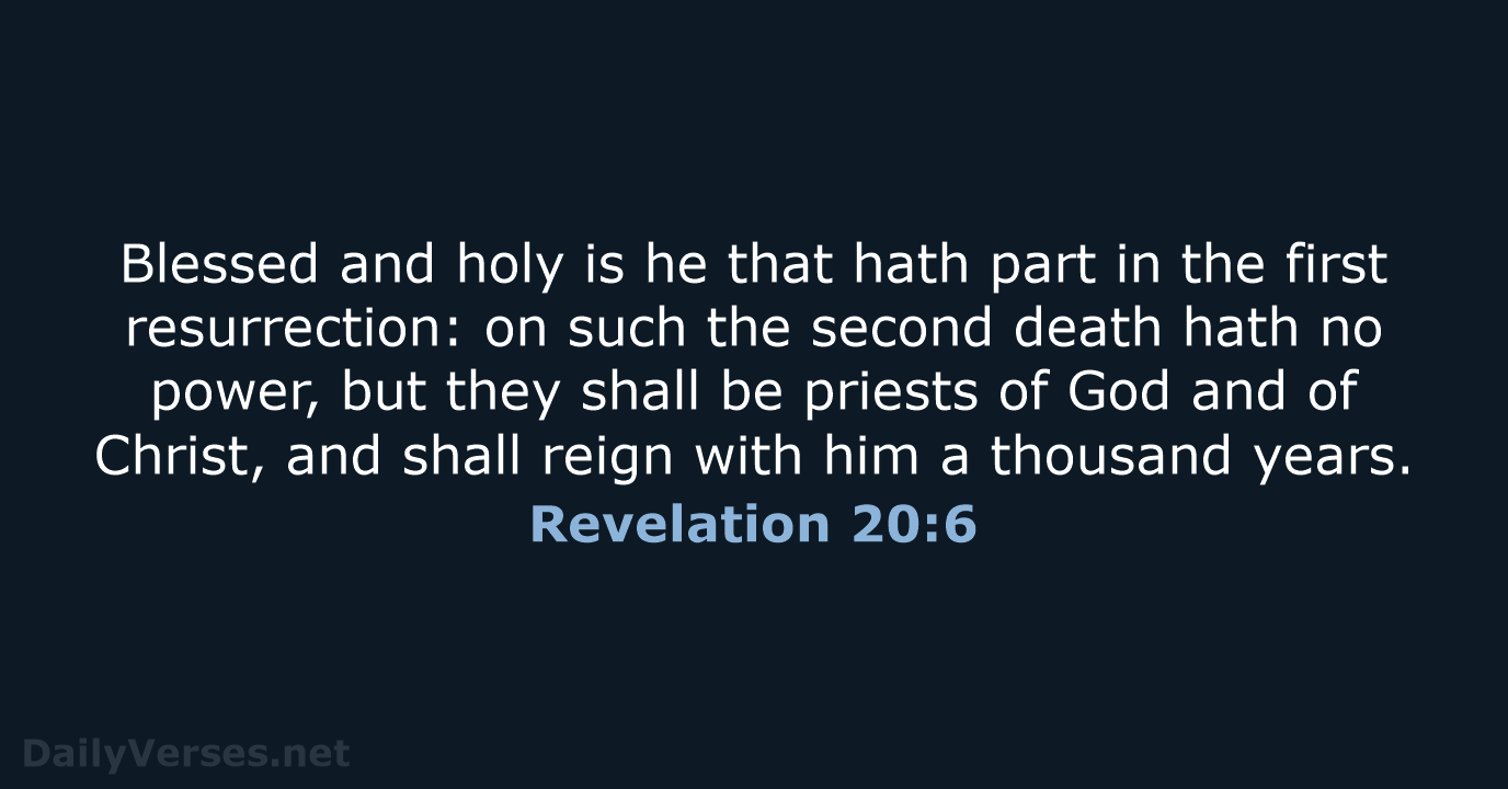 Revelation 20:6 - KJV