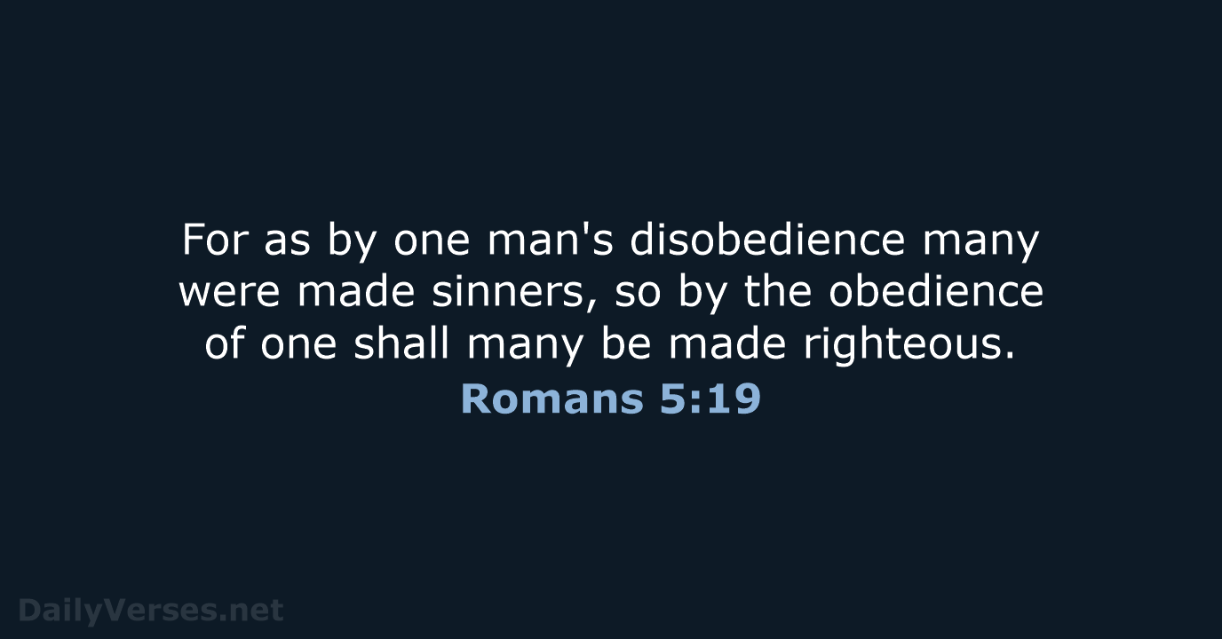 Romans 5:19 - KJV