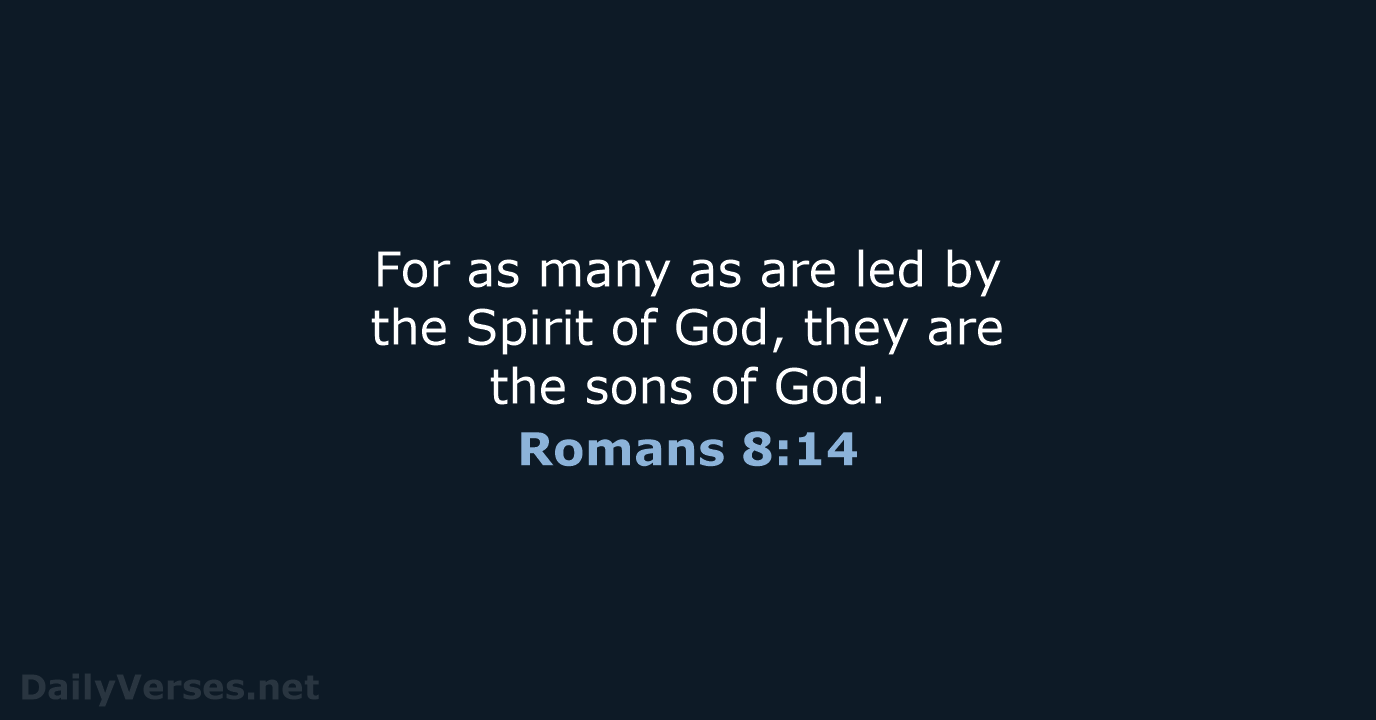 Romans 8:14 - KJV
