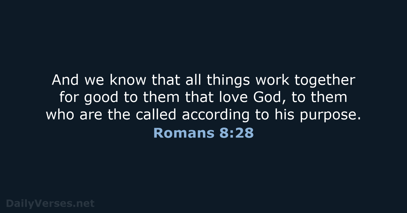 Romans 8:28 - KJV