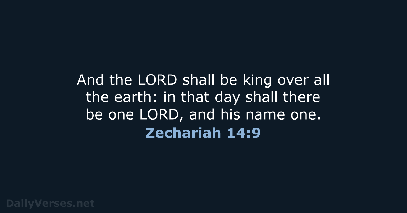 Zechariah 14:9 - KJV