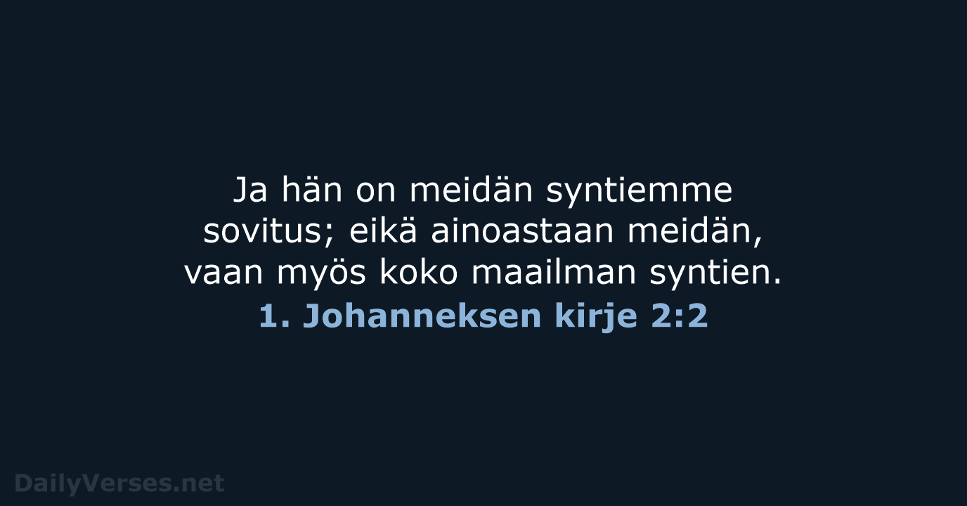 1. Johanneksen kirje 2:2 - KR38