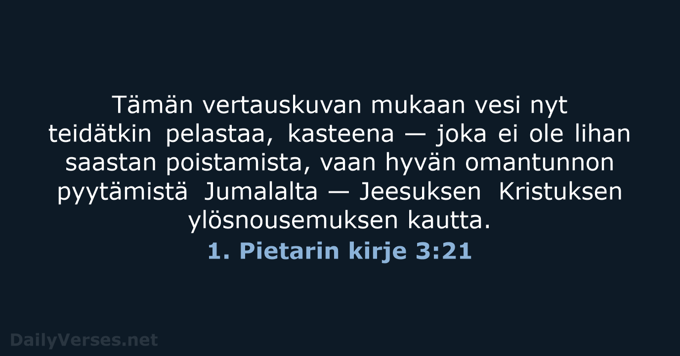 1. Pietarin kirje 3:21 - KR38