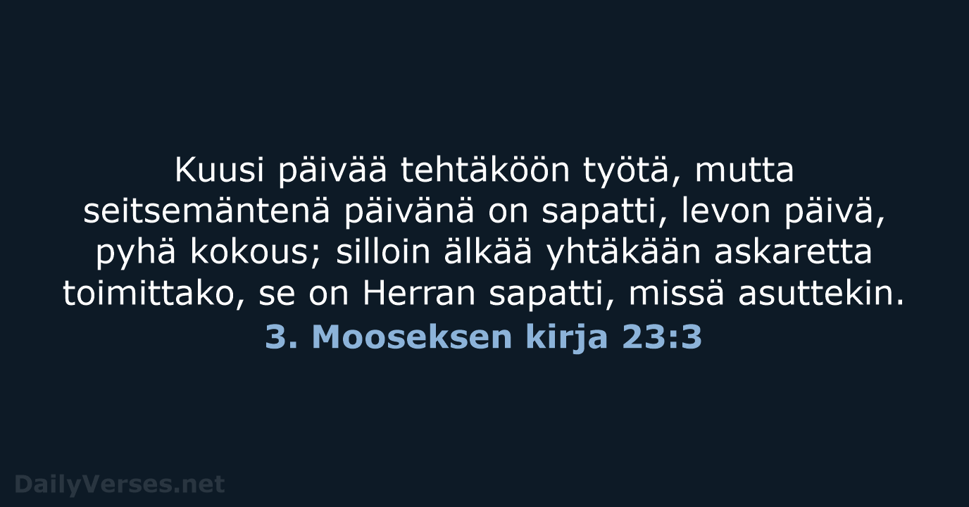 3. Mooseksen kirja 23:3 - KR38