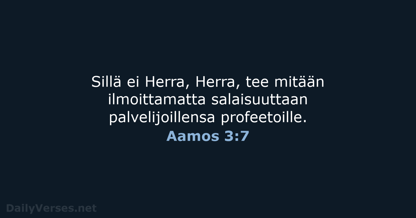 Aamos 3:7 - KR38