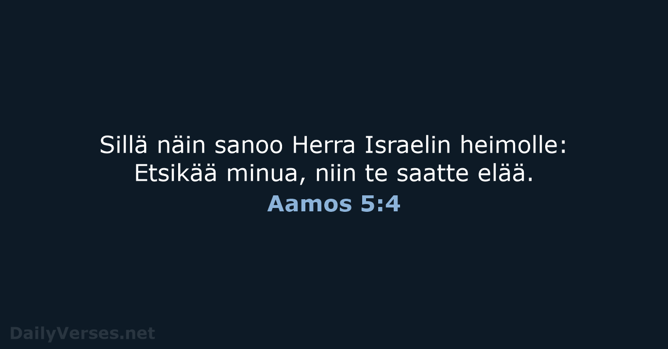 Aamos 5:4 - KR38