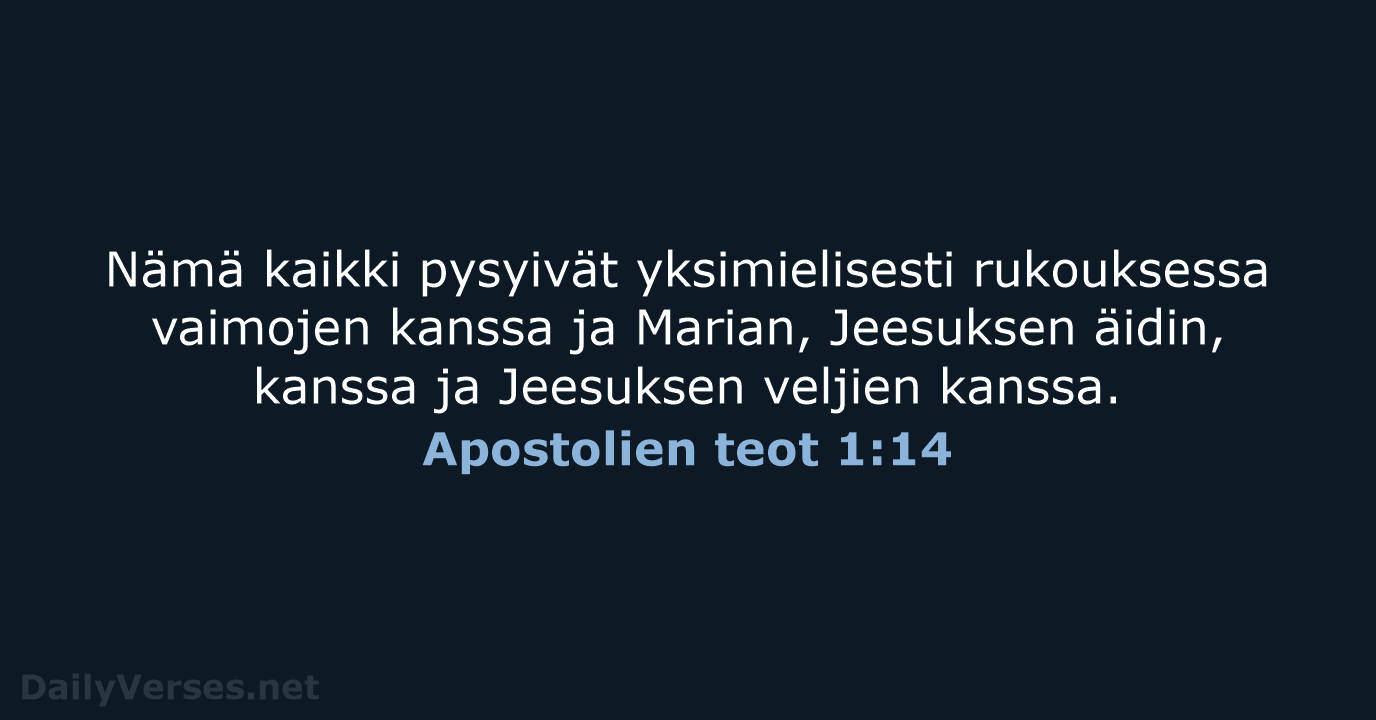 Apostolien teot 1:14 - KR38