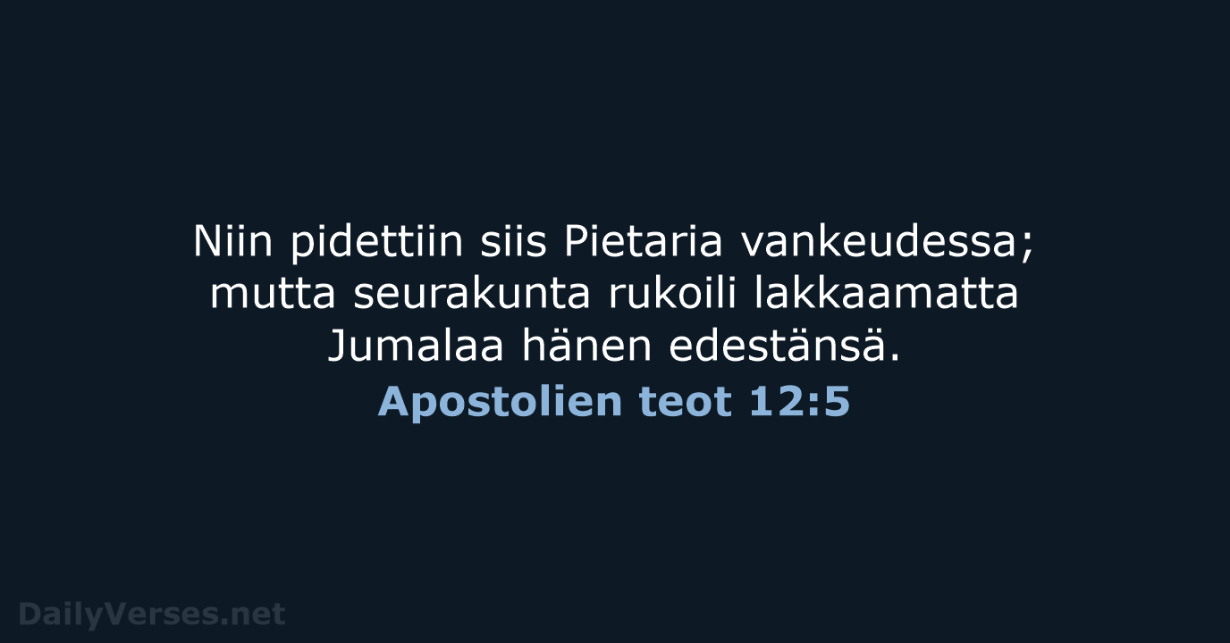 Apostolien teot 12:5 - KR38