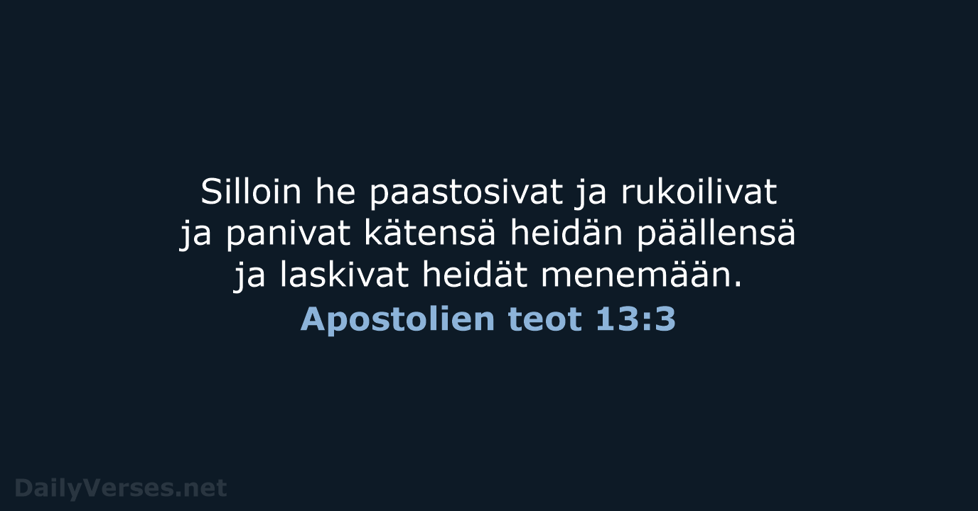 Apostolien teot 13:3 - KR38