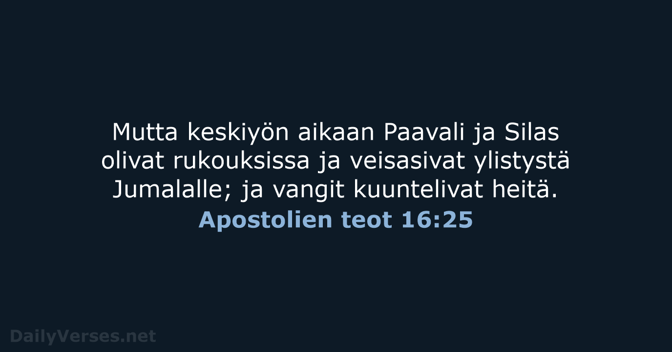 Apostolien teot 16:25 - KR38