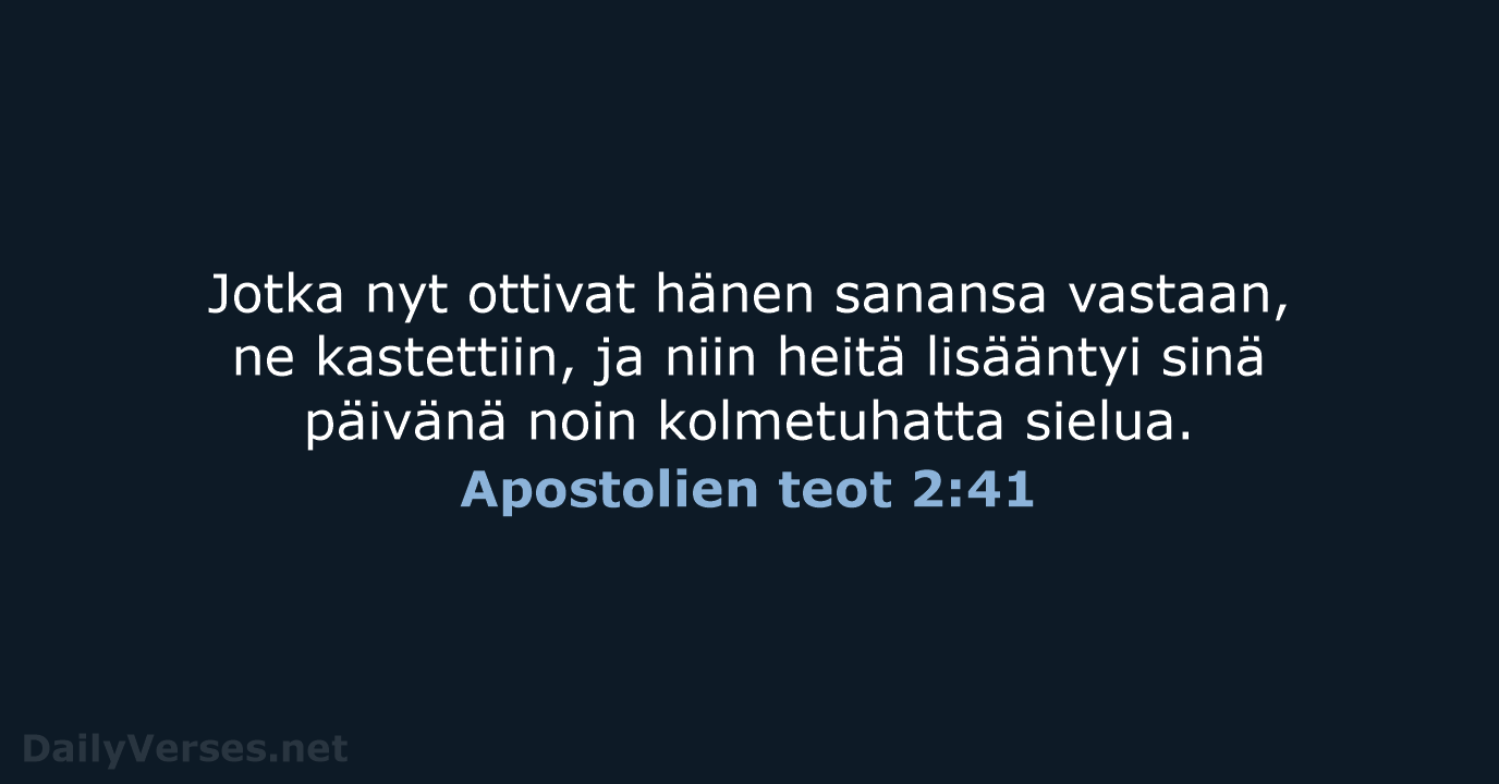 Apostolien teot 2:41 - KR38