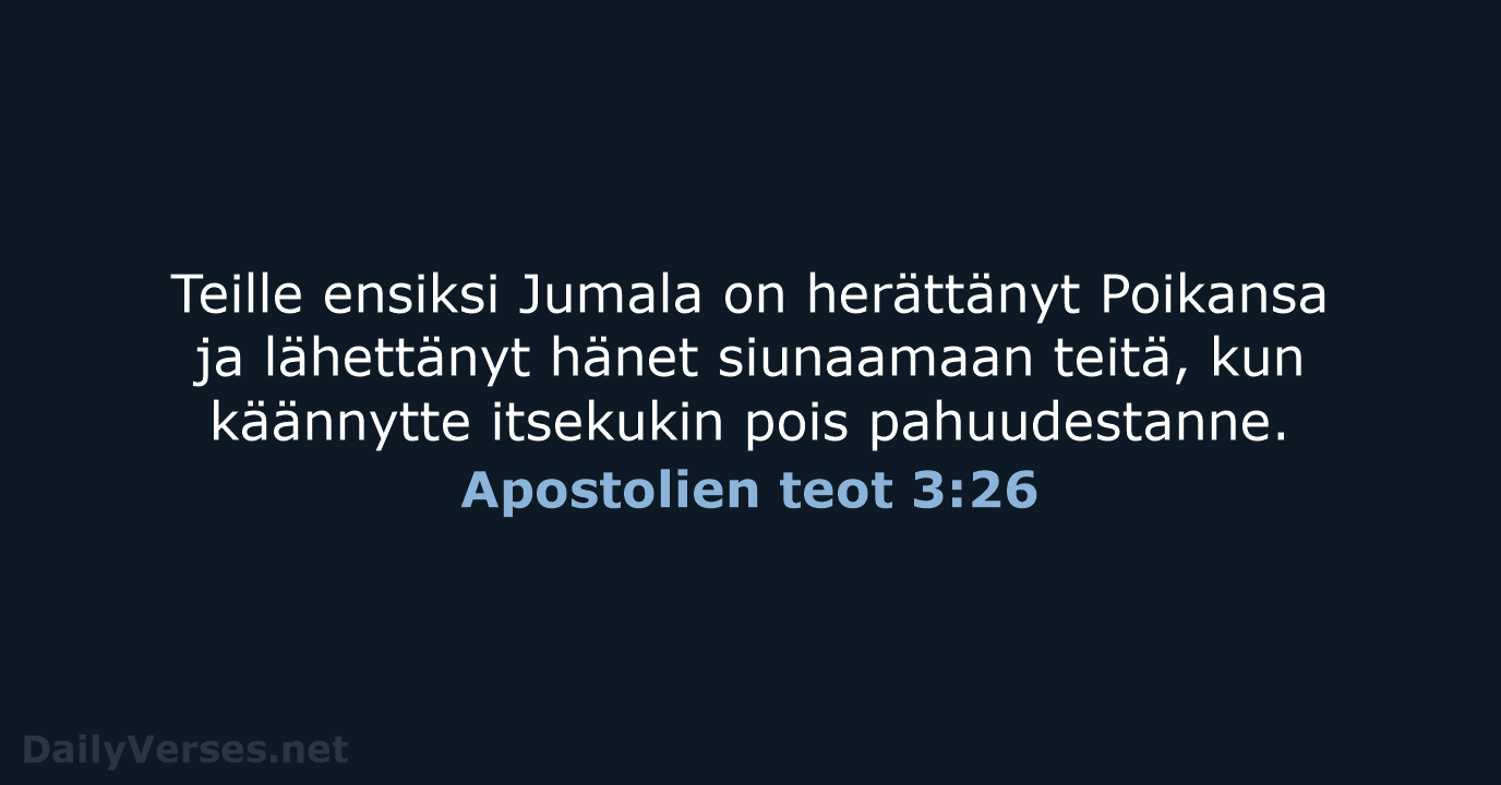 Apostolien teot 3:26 - KR38