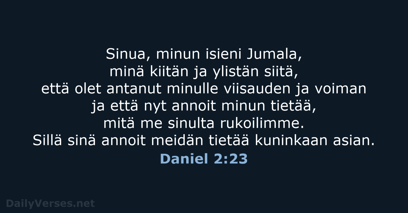 Daniel 2:23 - KR38