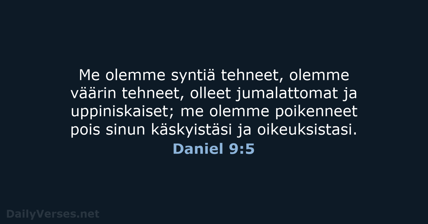 Daniel 9:5 - KR38