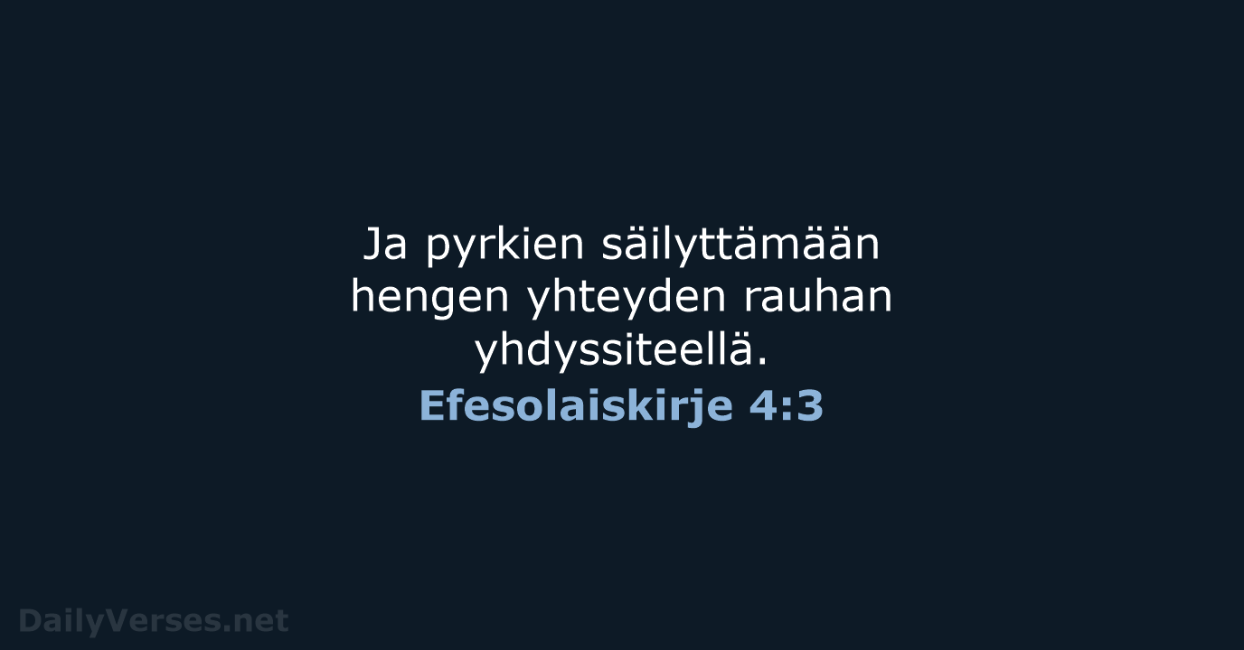 Efesolaiskirje 4:3 - KR38