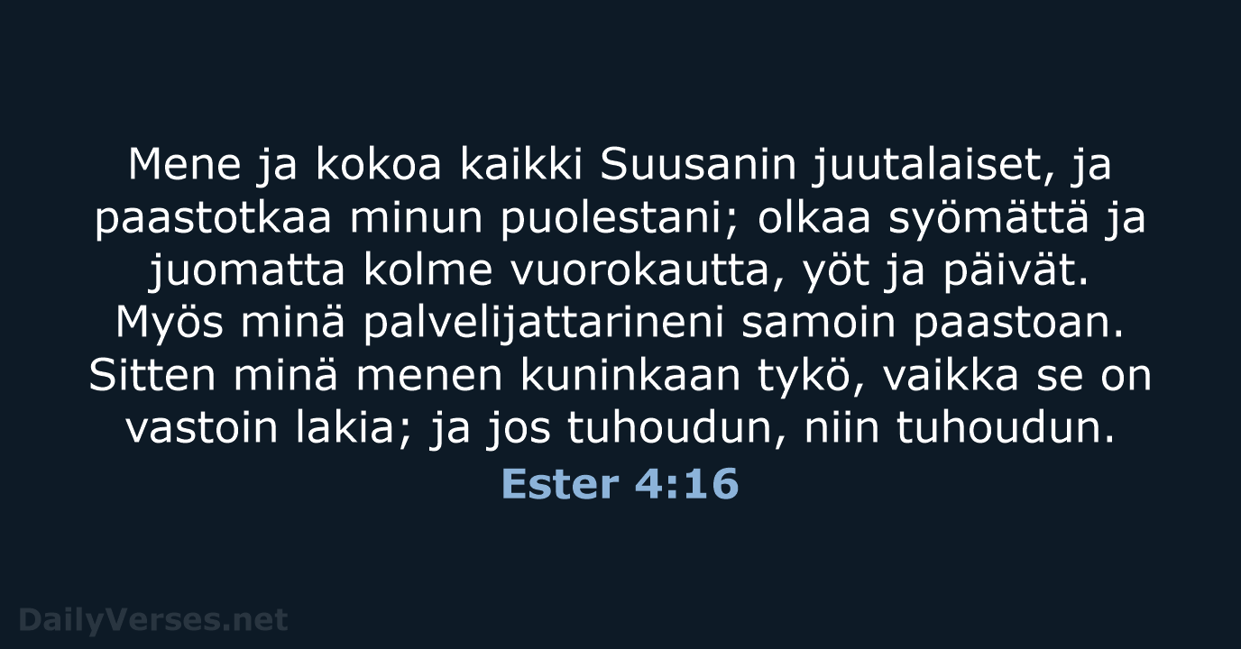 Ester 4:16 - KR38