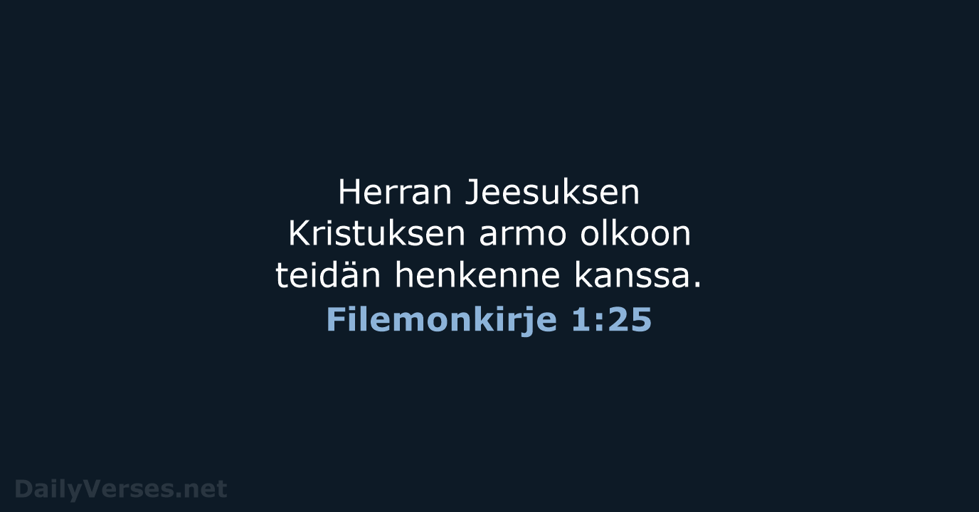 Filemonkirje 1:25 - KR38