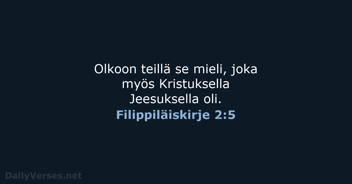 Filippiläiskirje 2:5 - KR38