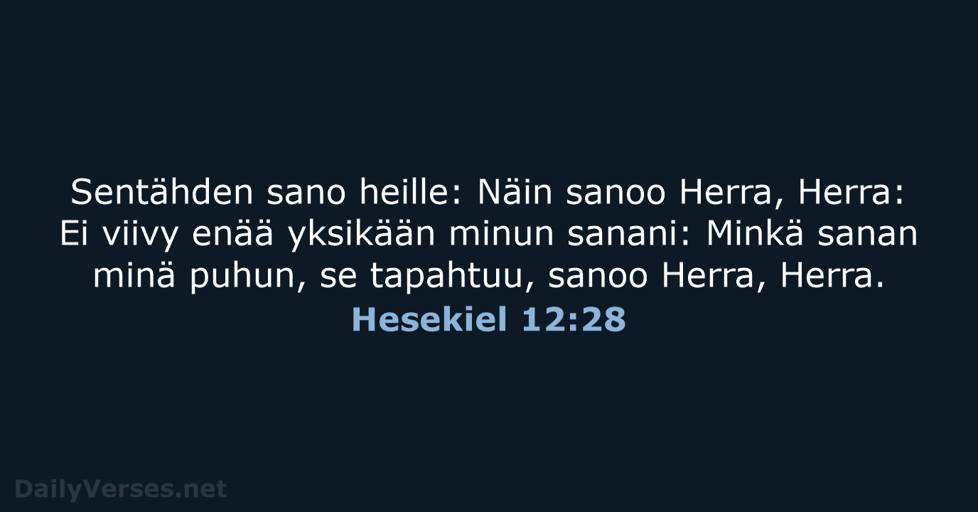 Hesekiel 12:28 - KR38