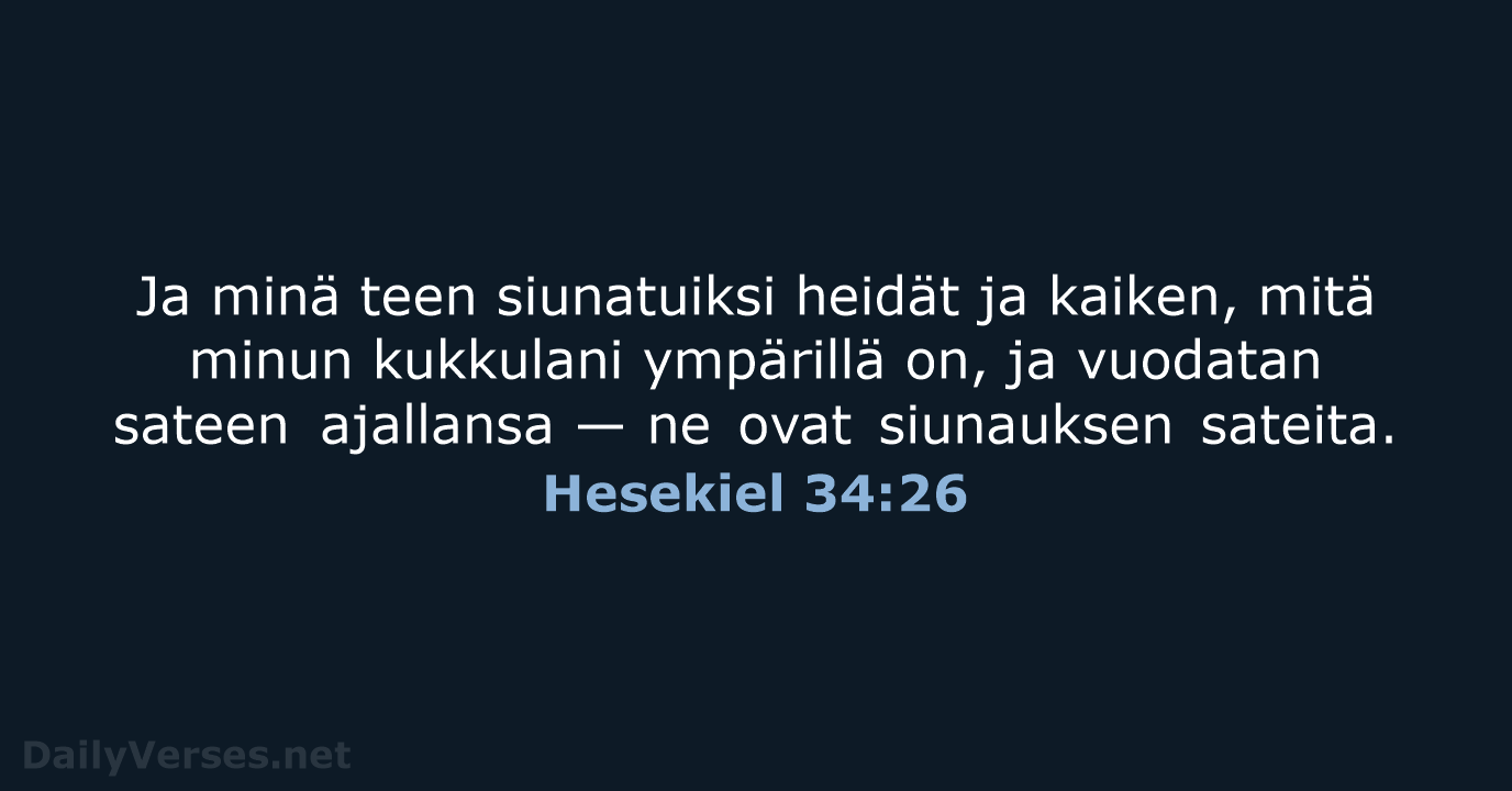 Hesekiel 34:26 - KR38