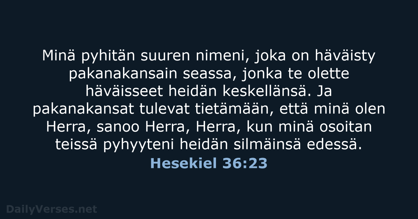 Hesekiel 36:23 - KR38