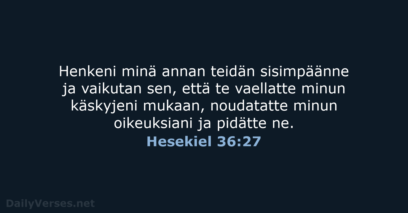 Hesekiel 36:27 - KR38