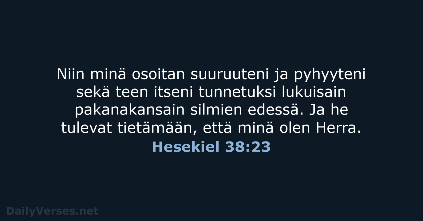 Hesekiel 38:23 - KR38