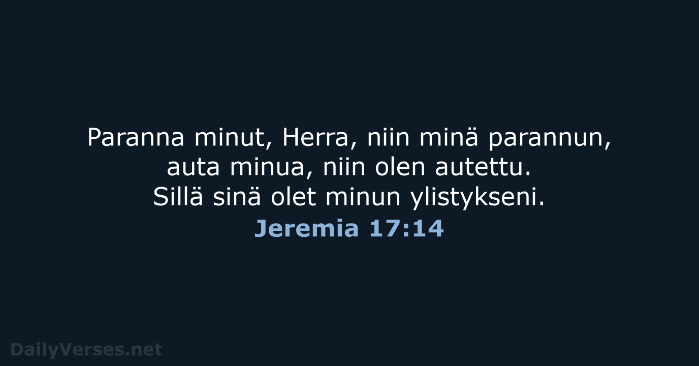 Jeremia 17:14 - KR38