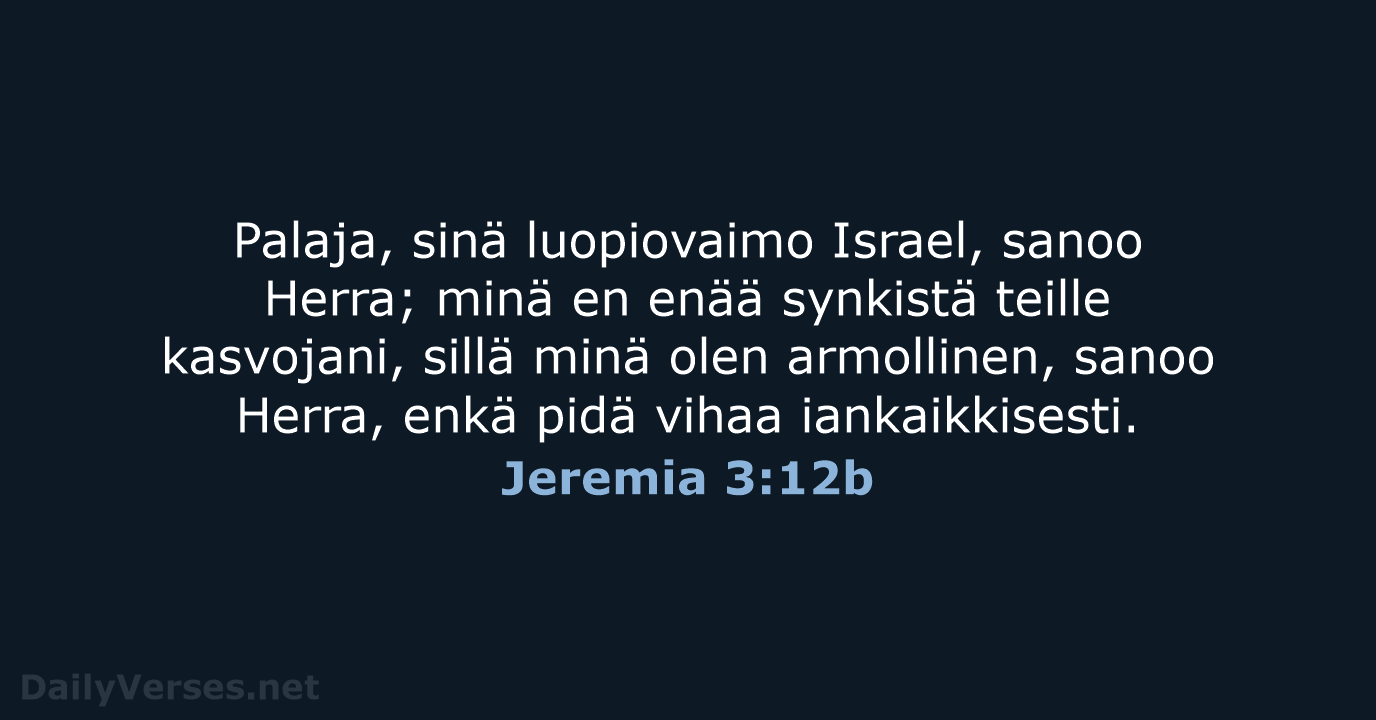 Jeremia 3:12b - KR38