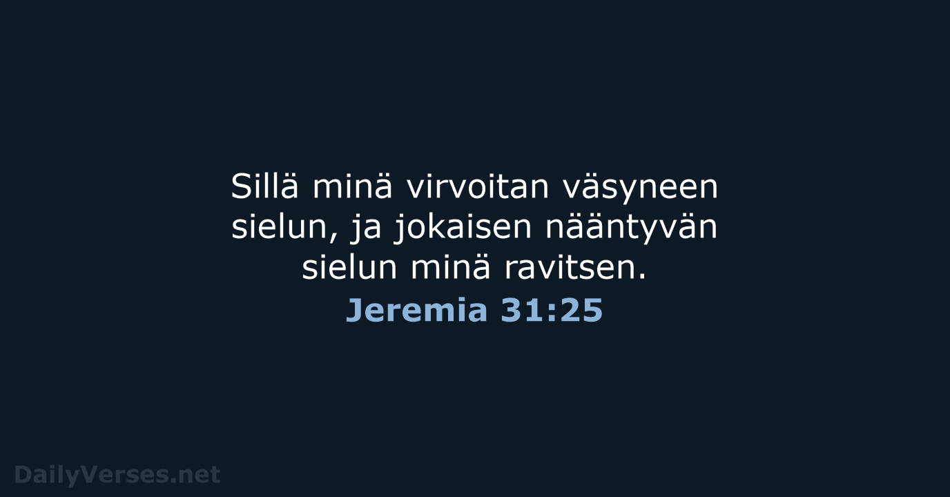 Jeremia 31:25 - KR38