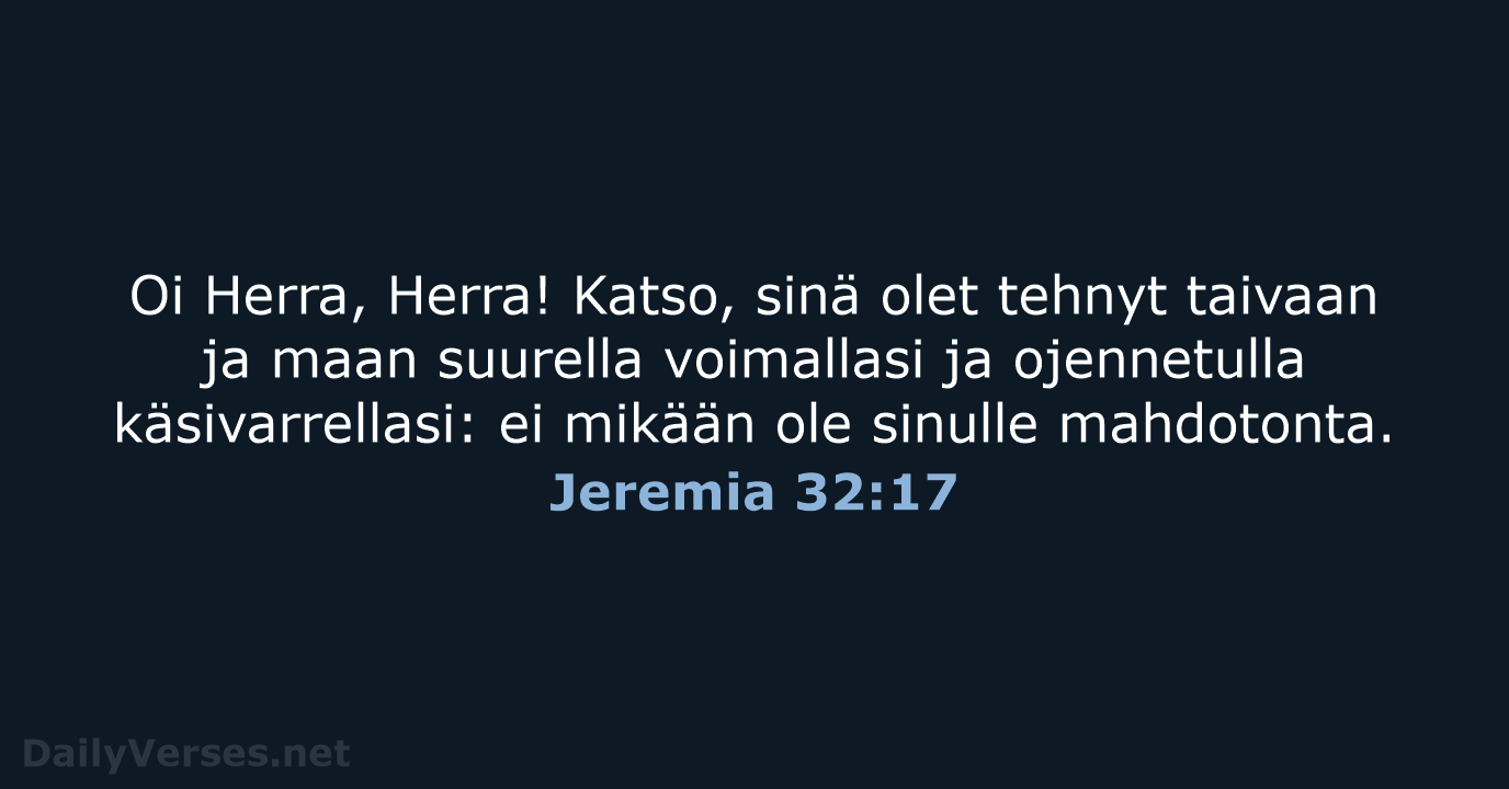 Jeremia 32:17 - KR38