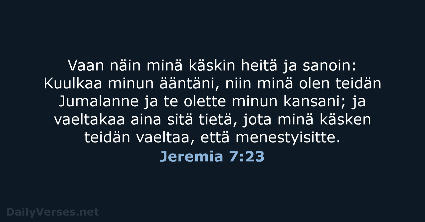 Jeremia 7:23 - KR38