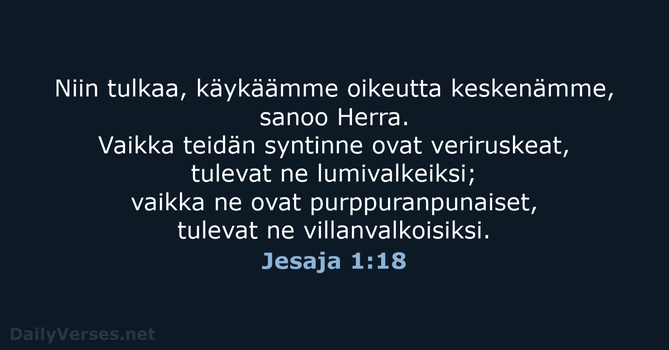 Jesaja 1:18 - KR38