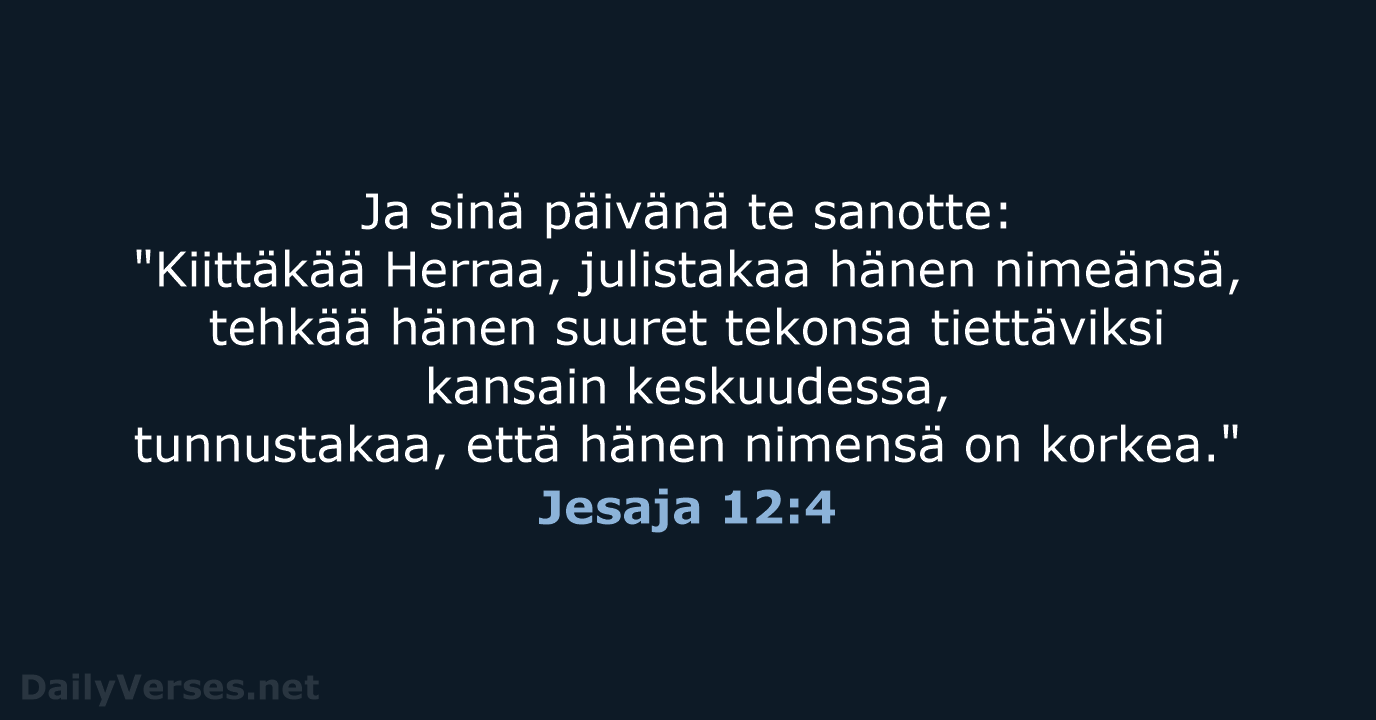 Jesaja 12:4 - KR38