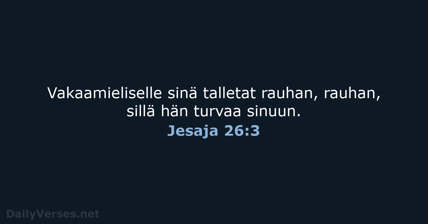 Jesaja 26:3 - KR38