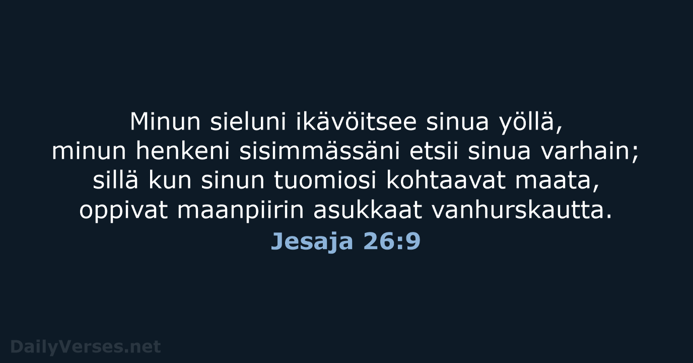 Jesaja 26:9 - KR38