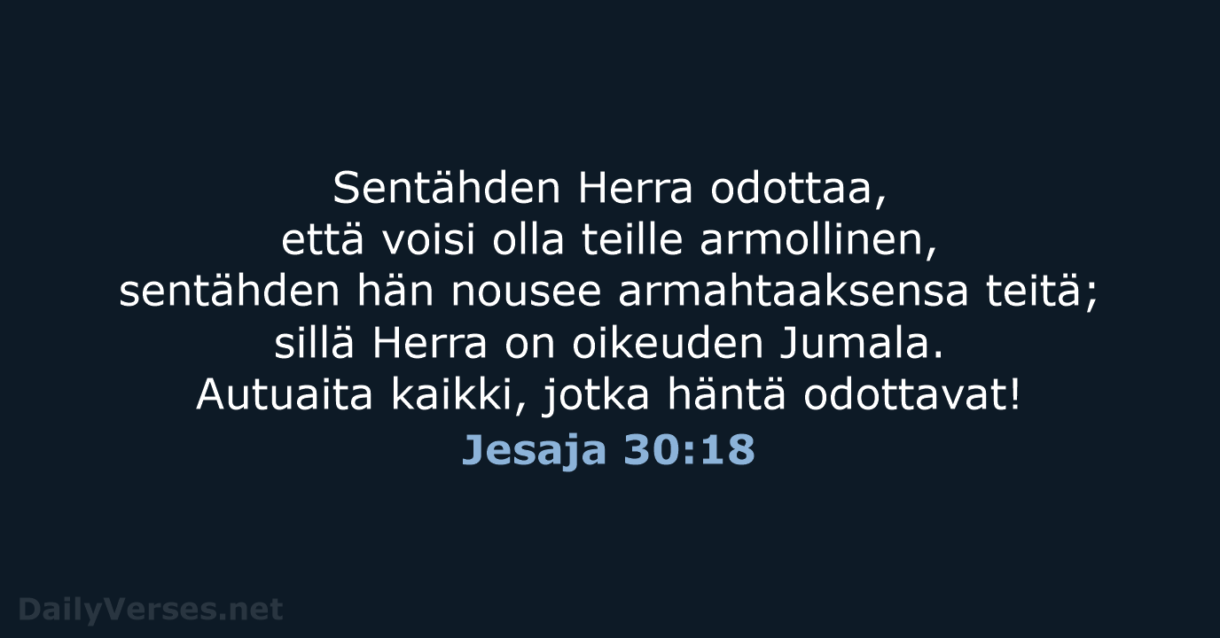 Jesaja 30:18 - KR38