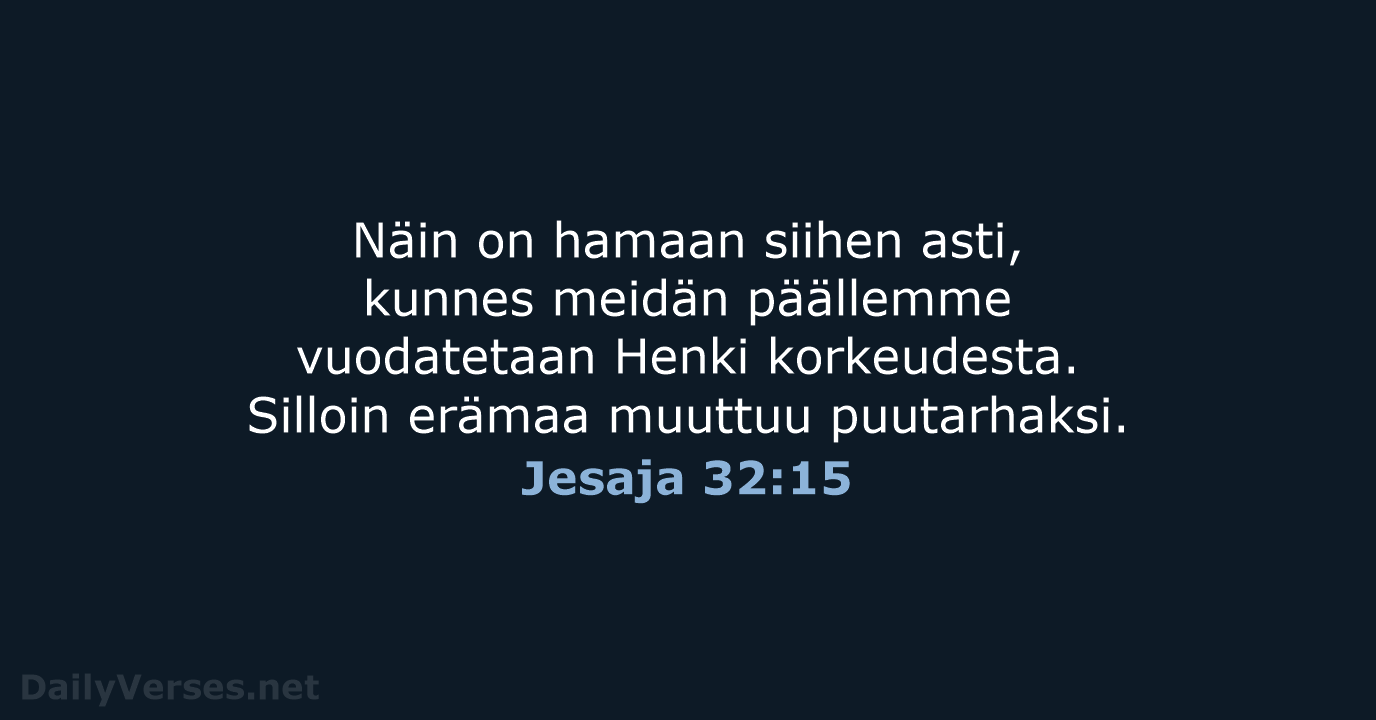 Jesaja 32:15 - KR38