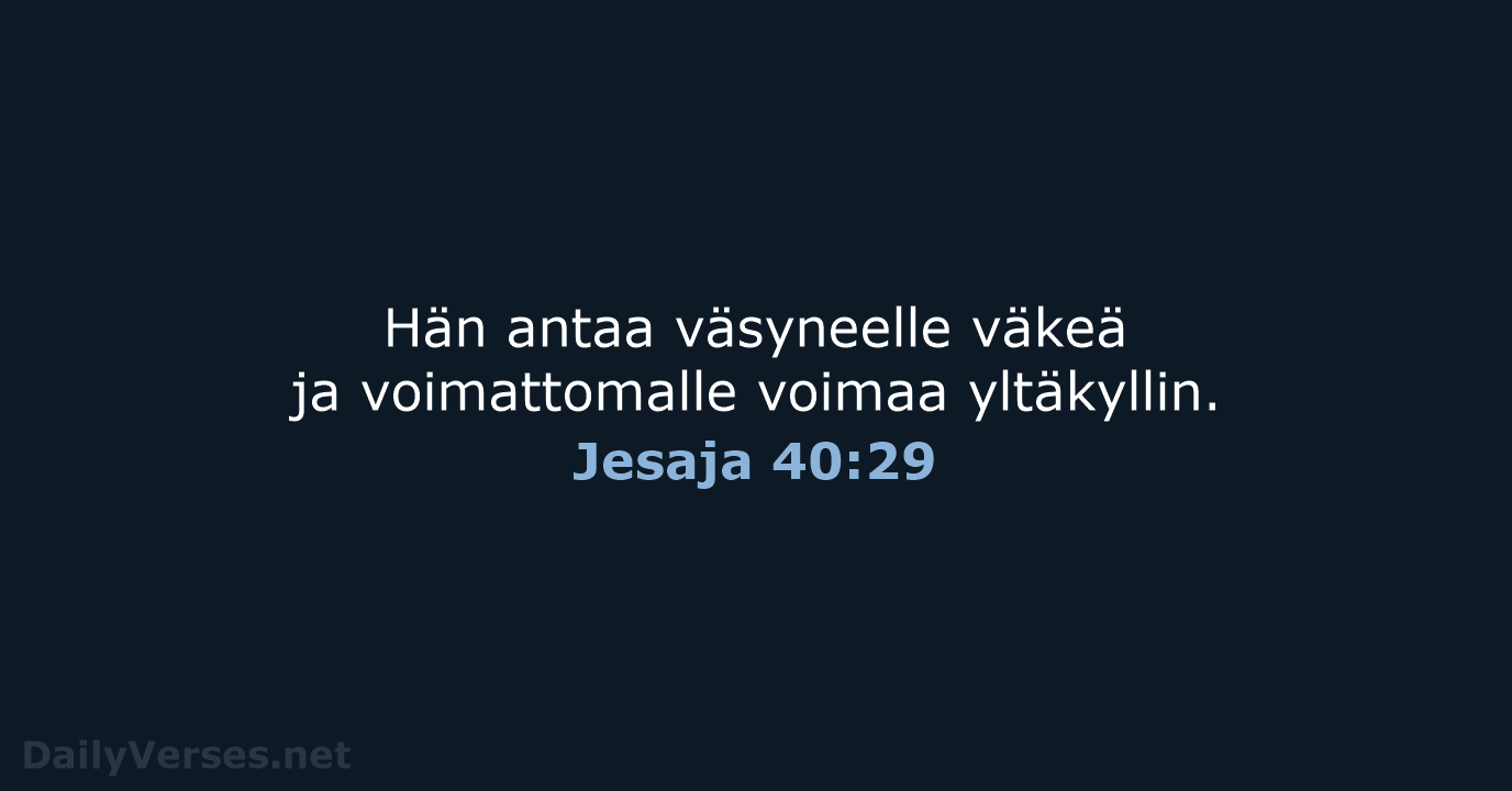 Jesaja 40:29 - KR38