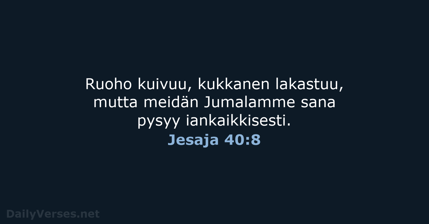 Jesaja 40:8 - KR38