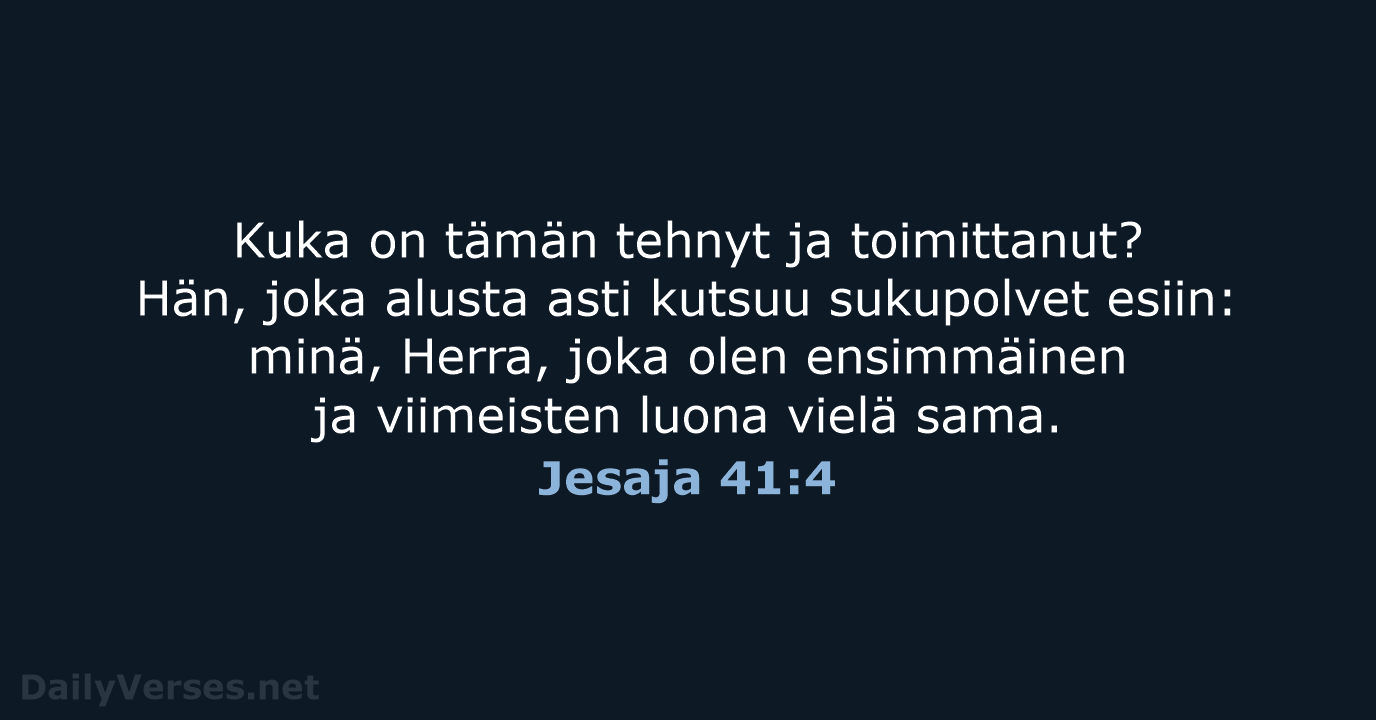 Jesaja 41:4 - KR38