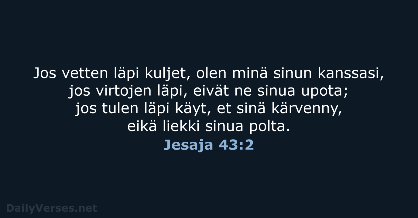 Jesaja 43:2 - KR38